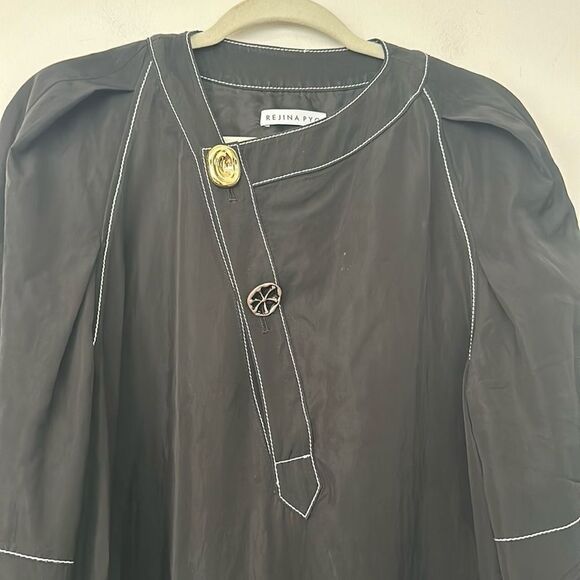 REJINA PYO Reese Shell Dress In Black Dress S - Picture 3 of 13